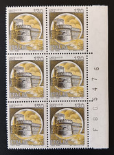 ITALIA REPPUBBLICA - SESTINA CASTELLI D'ITALIA MNH - CASTELLO DI OSTIA L. 170