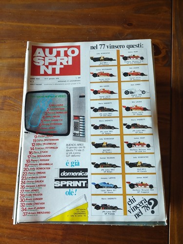 Autosprint annata 1978 - annata,