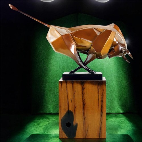 Scultura bull bronzo - bull,