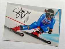 autografo originale sci alpino
