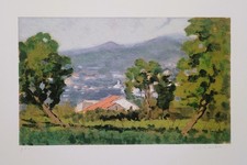 Luigi Colantuoni serigrafia Paesaggio