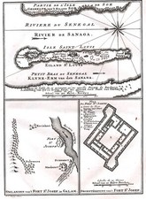 SENEGAL SANAGA "Petit bras du Senegal Klyne Erm van der"  1760 J. van der Schley