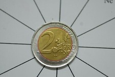 Moneta  2 euro RARISSIMA Francia anno 2000 asse ruotato errori di conio