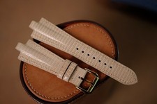 Cinturino in pelle beige fatto