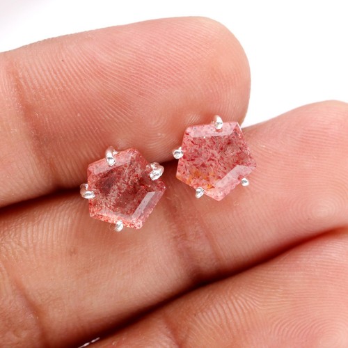 Orecchini pentagono fragola - orecchini,