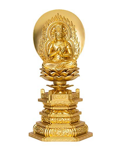 Buddha dainichi 5cm gold - 18.5cm, (gold