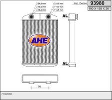 Radiatore stufa FIAT 500 312_