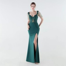Vestito Sera Lungo Con Pizzo
