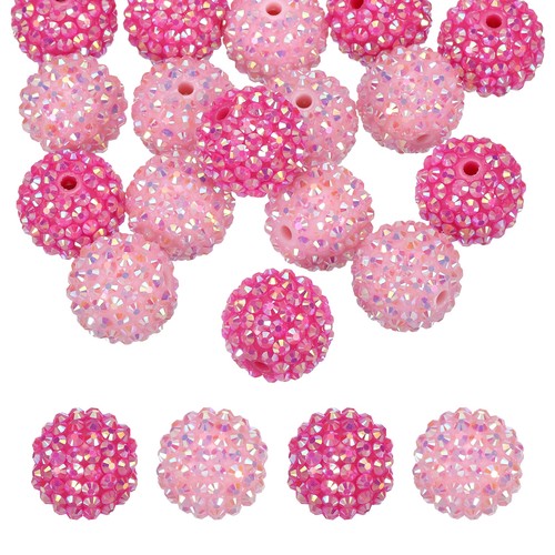 Perline resina con strass - in,