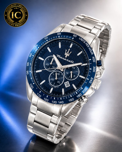 Maserati blue dial men watch - maserati,
