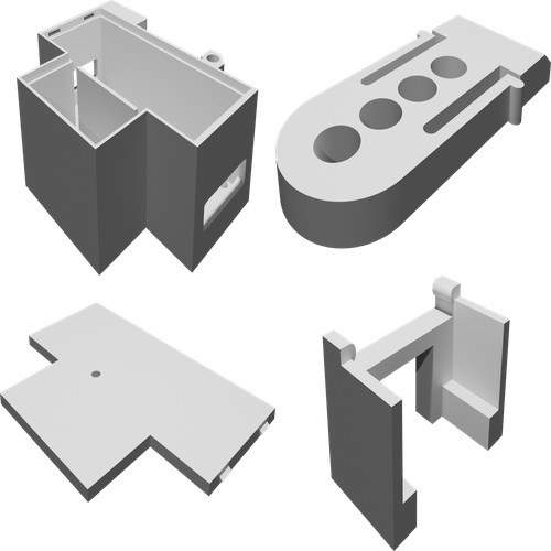 Custodia din rail - rail, per