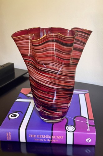Vaso vetro artistico stile