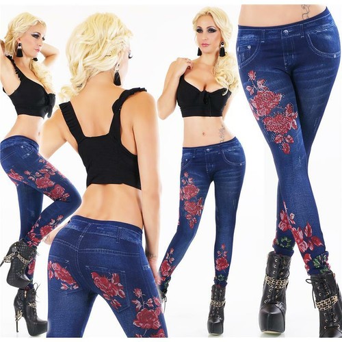 Donna leggins termici jeggings - leggins,
