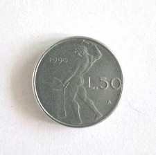 Monete Repubblica Italiana 50 e 100 Lire piccole dal 1990 al 1994  RARISSIME