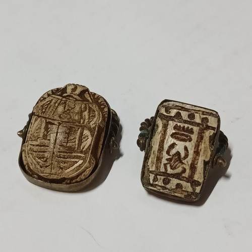 Anello scarabeo egizio stile - scarabeo,