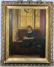 Antica Olio su Tela Firmato