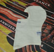 SPARCO SOTTO CASCO ORIGINAL ONE SIZE 54 62 PURE WHITE FIBRE, AUTO MOTO, RICAMO 