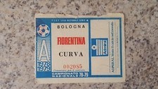 BIGLIETTO STADIO CALCIO SERIE A BOLOGNA FIORENTINA 1978 1979 CURVA  