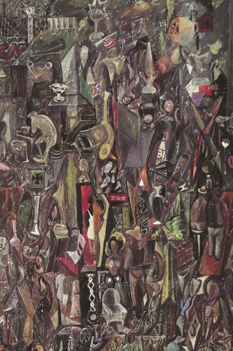Cartolina mark tobey - mark, "rummage"