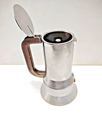 caffettiera ALESSI 9090/6  Design Richard Sapper  1979 - 6 tazze vintage usata