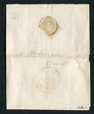 Rare lettre d'Aucun pour