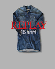 Replay camicia jeans lunga