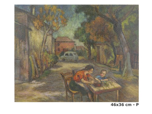 Quadro olio firmato - quadro,