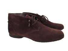 Samsonite scarpe uomo scamosciate marrone scuro chukka eleganti stivaletti 8,5