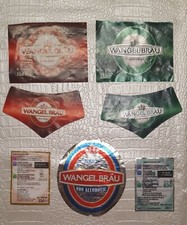 ETICHETTE BIRRA - BEER LABELS - DA COLLEZIONE ITALIA - WANGEL BRAU 7 pezzi