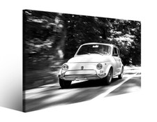 Quadro Old car fiat 500 stampa