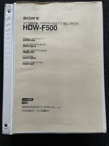 Sony hdw f500 hdcam - sony, hdw-f500