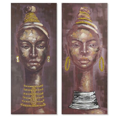 Quadro tela donne africane - tela, set