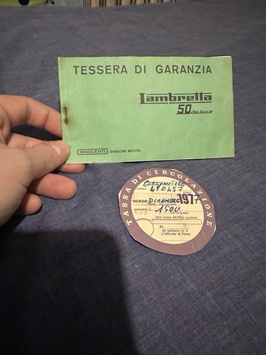 Tessera garanzia - di,