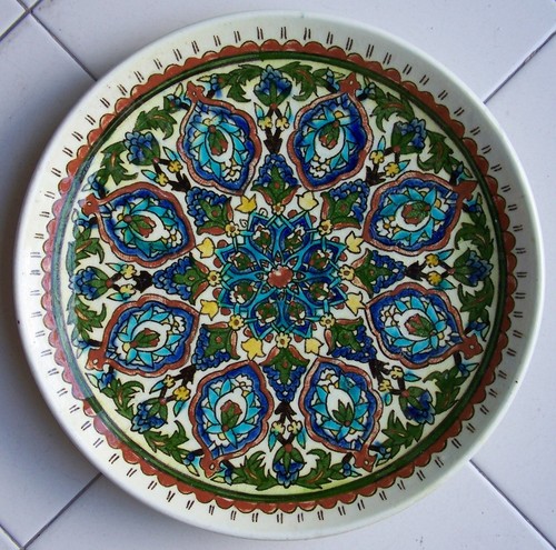 Antico piatto islamico turco