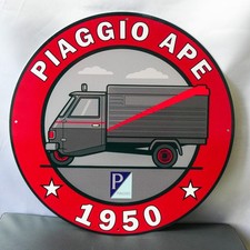 Piaggio Ape 1950 - Insegna Vintage Italiana Cargo Metallo - 50 cm (19,7")
