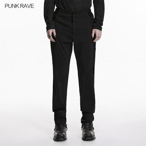 Pantaloni uomo punk rave neri