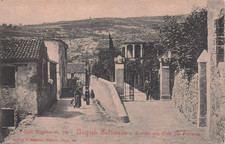 2144) CARTOLINA COLLI EUGANEI ARQUA' PETRARCA ENTRATA CASA ANIMATA PADOVA