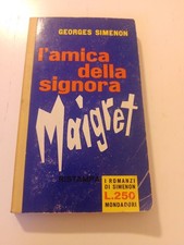 LIBRO Giallo L'AMICA DELLA SIGNORA MAIGRET Georges Simenon 1961 Mondadori.