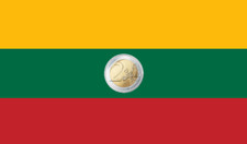 Lituania литва euro unc - 2,