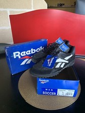 Vintage e RARE scarpe calcetto Reebok Anni 90 vera pelle Nero