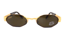 Occhiali da sole uomo anni 90 vintage metallo donna lente marrone unlimited