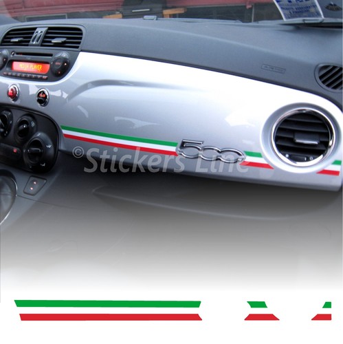 Adesivo fiat 500 - adesivo, tricolore
