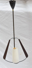 Lampadario design teak - teak, vetro