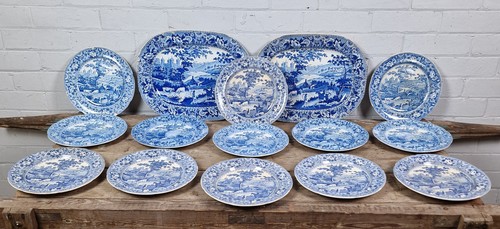 Servizio piatti transferware