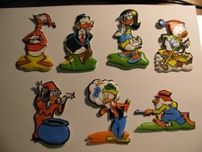 Figurine PLASTECO  formaggino MIO  7 (sette)   Serie  "PAPERINO"