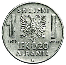 0,20 lek 1939 Amagnetica