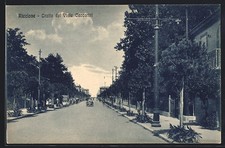 Riccione, Tratto del Viale Ceccarini, cartolina 