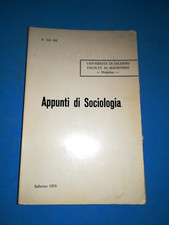 APPUNTI DI SOCIOLOGIA