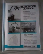 GRU IDRAULICHE ROMANAZZI FOCO 150 OLDTIMER TRUCK CRANE BROCHURE PROSPEKT 