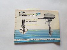 Ducati Cucciolo 5 HP motore Fuoribordo 1972 manuale uso originale italiano